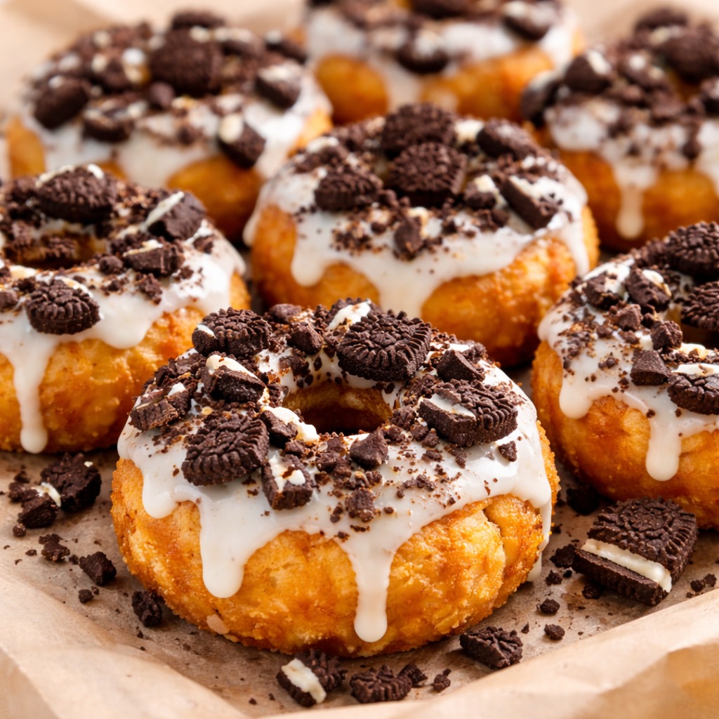 Mini doughnuts sprinkled with sugar